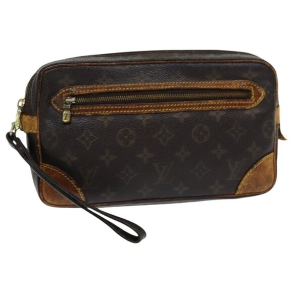 LOUIS VUITTON Monogram Marly Dragonne GM Clutch Bag - Picture 1 of 16